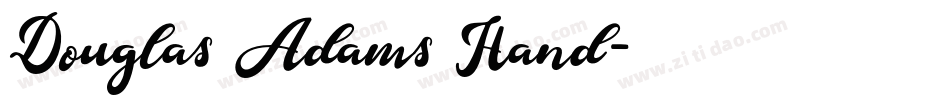 Douglas Adams Hand字体转换